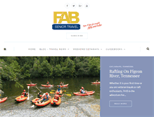 Tablet Screenshot of fabseniortravel.com